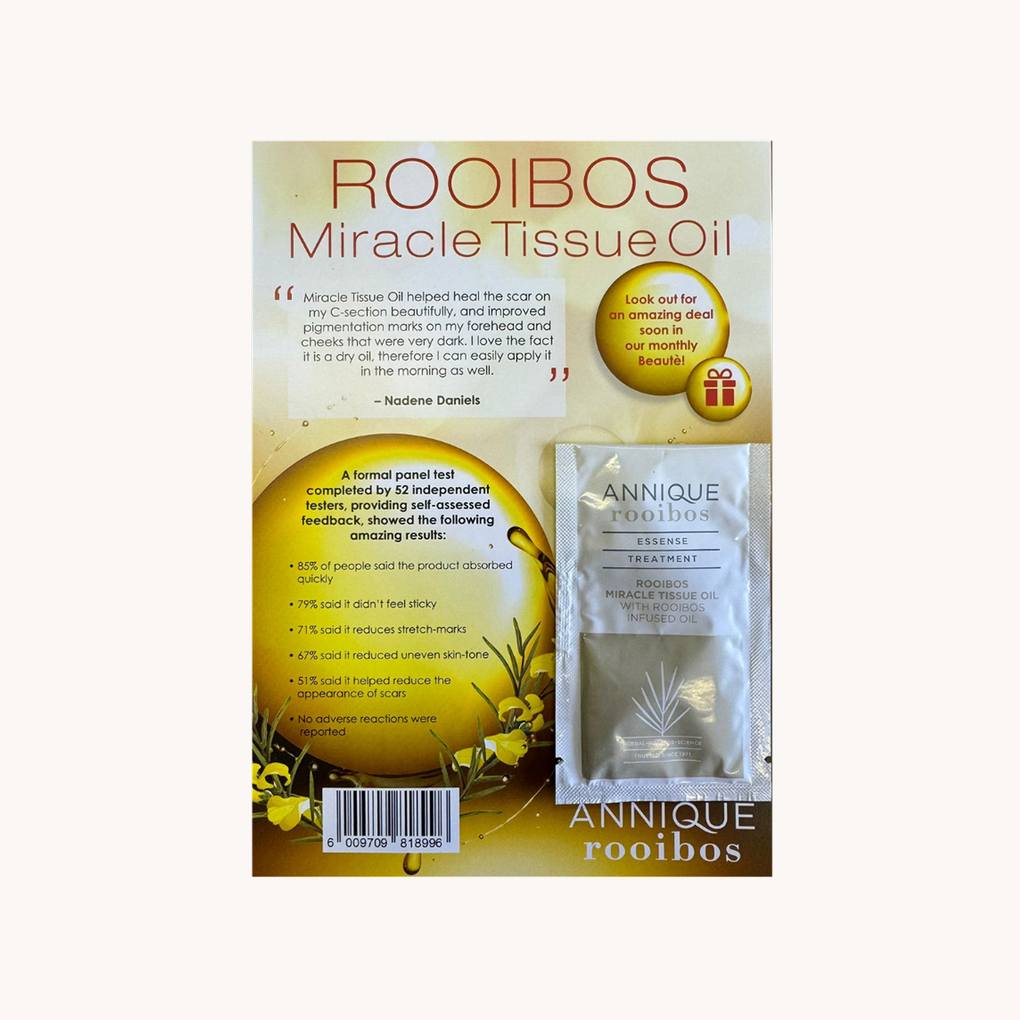 Essense Rooibos Miracle Tissue Oil Sample 3ml + Card